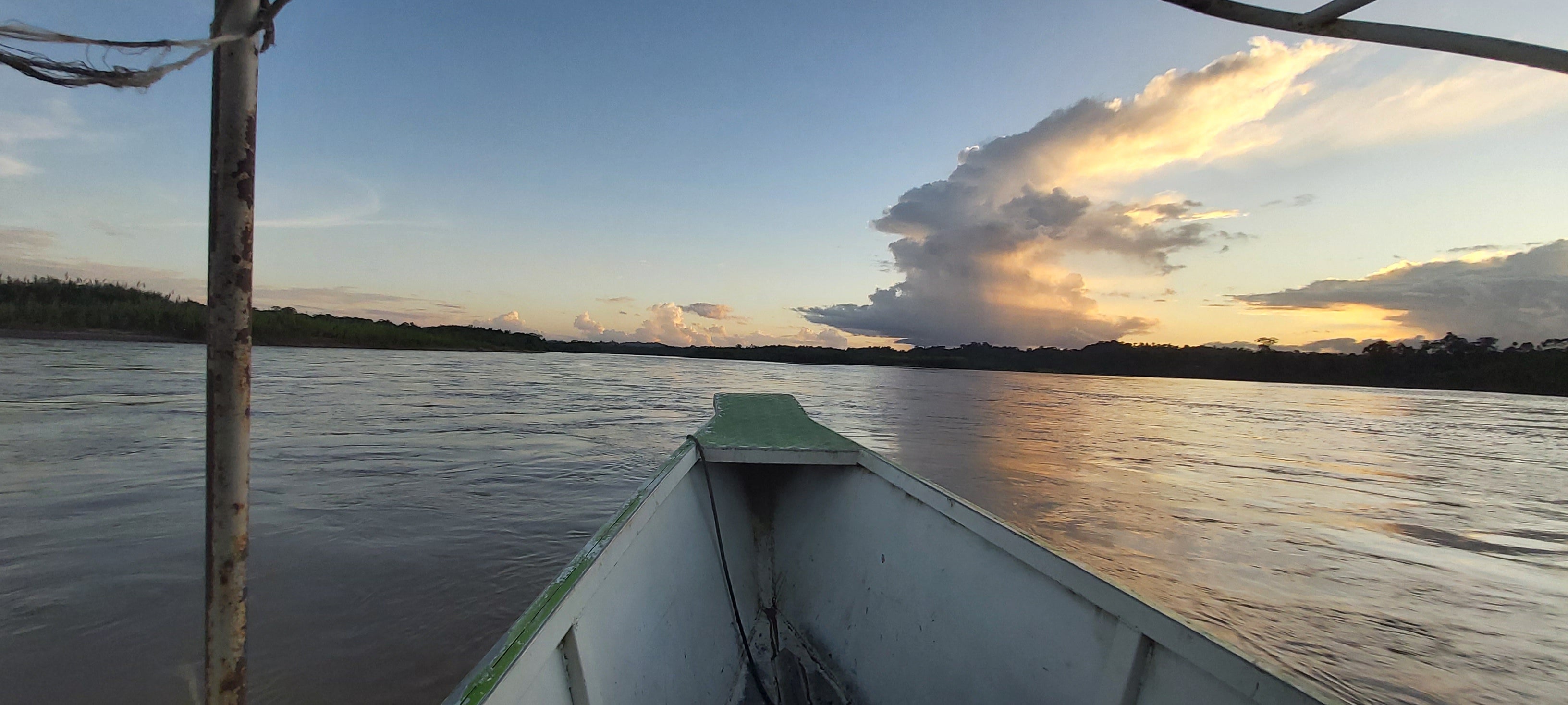 The Maranon River, a tributary of the Amazon