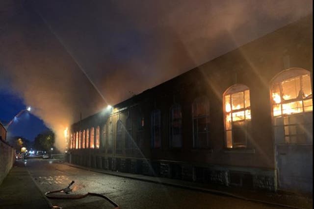 <p>No one was believed to be in the warehouse at the time of the fire </p>