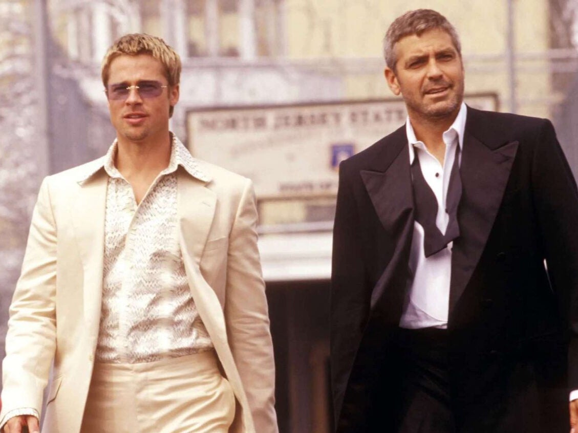 Brad Pitt and George Clooney in ‘Ocean’s Eleven’