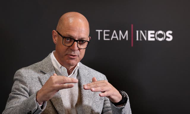 Team INEOS principal Sir Dave Brailsford spoke to Newcastle’s staff and players in Portugal (Martin Rickett/PA)