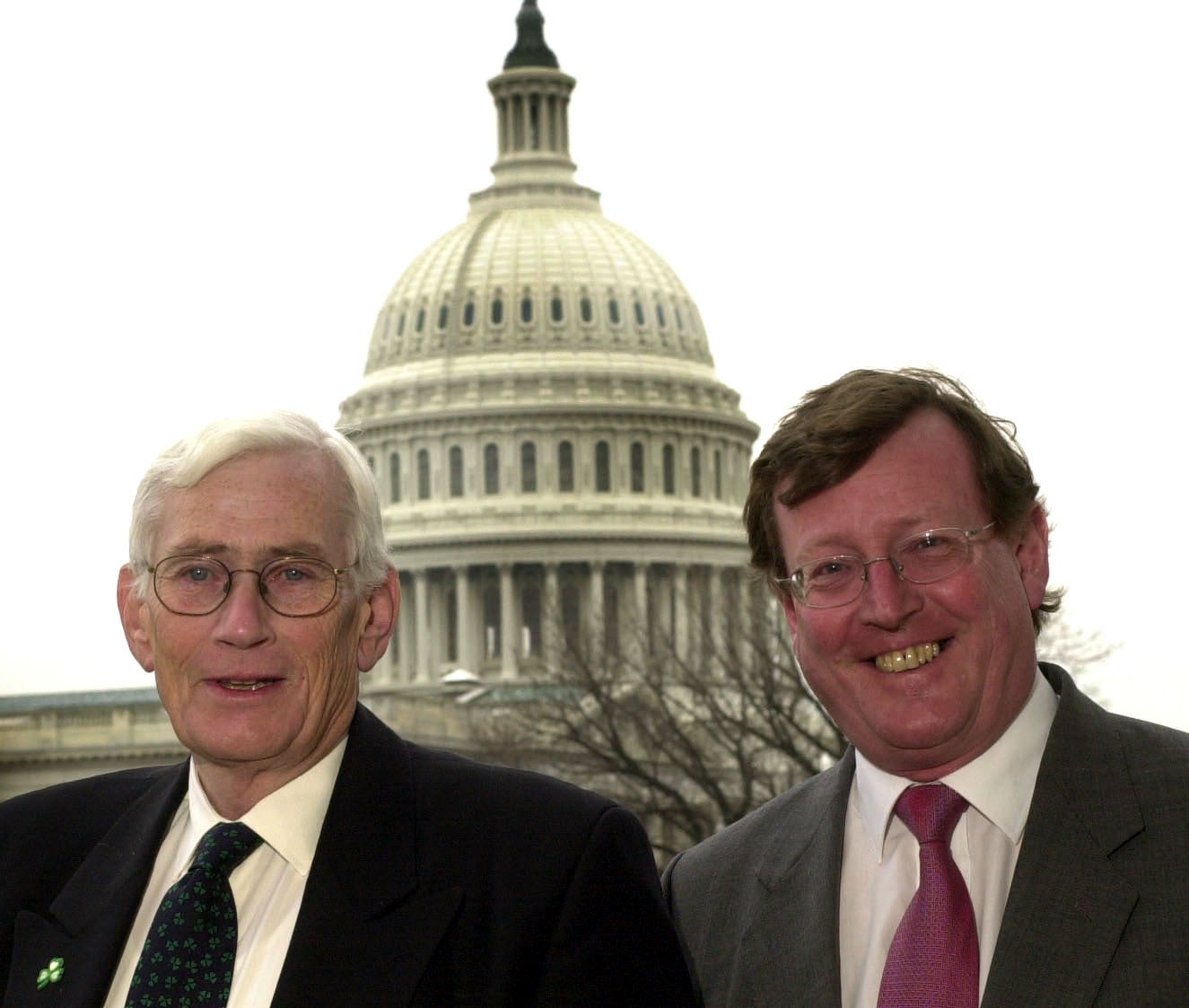 Norhtern Ireland’s then first minister David Trimble (right) and deputy first minister Seamus Mallon (PA)
