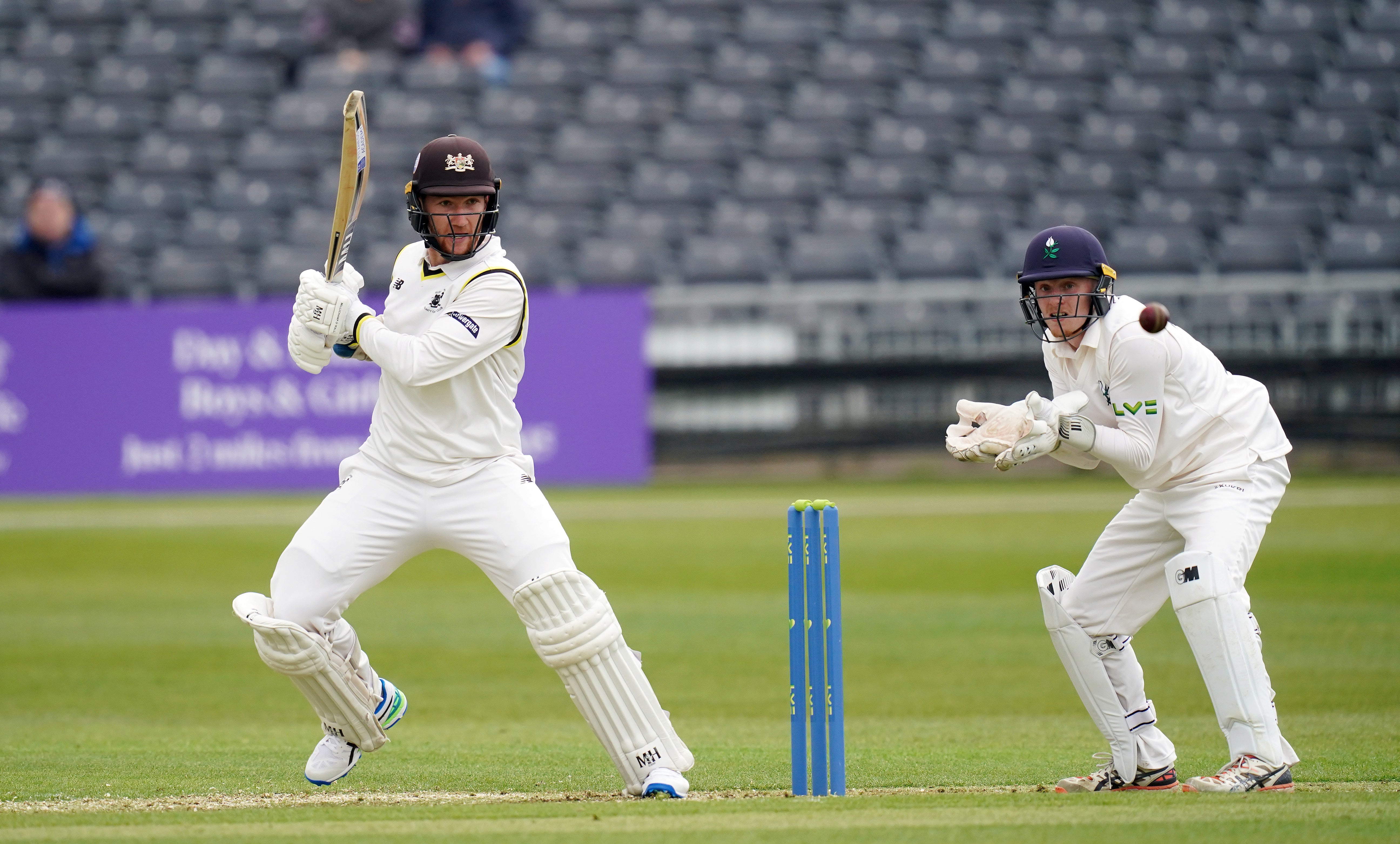 Gloucestershire’s James Bracey, left, represented England at Test level last summer (David Davies/PA)