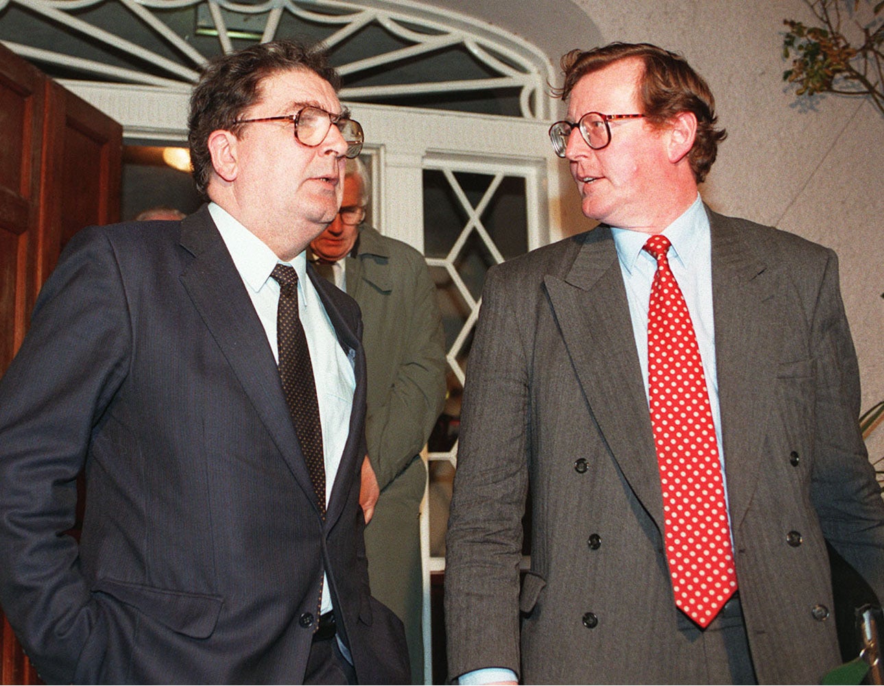 John Hume and David Trimble (right) were awarded the Nobel Peace Prize (Brian Thompson/PA)