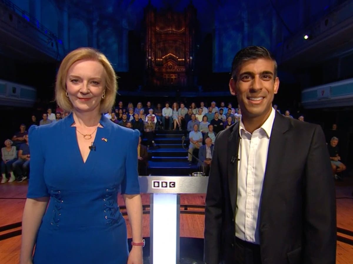 Tory leadership debate: Key moments from the first head-to-head between Truss and Sunak