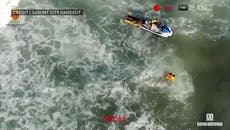 Drone lifeguard rescues teenage boy off coast of Spanish beach