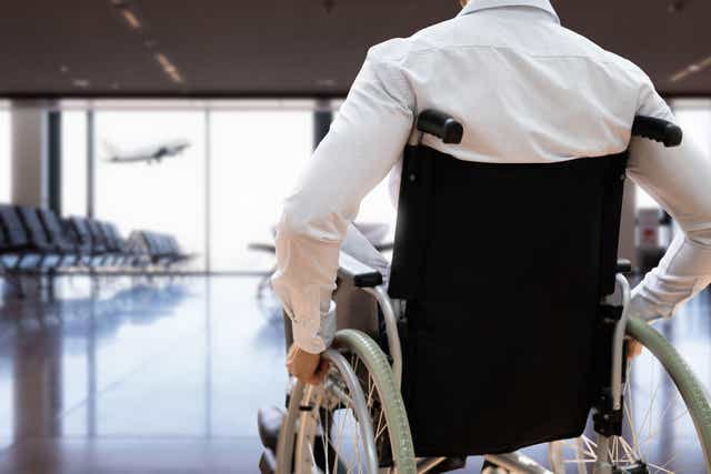 Airline passengers are skipping queues at Heathrow by pretending to need a wheelchair after watching a video on TikTok, the airport’s boss has revealed (Andriy Popov/Alamy Stock Photo/PA)