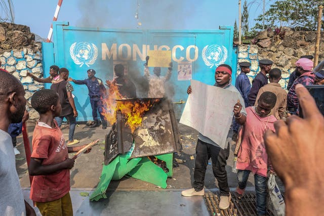 Congo UN Protest