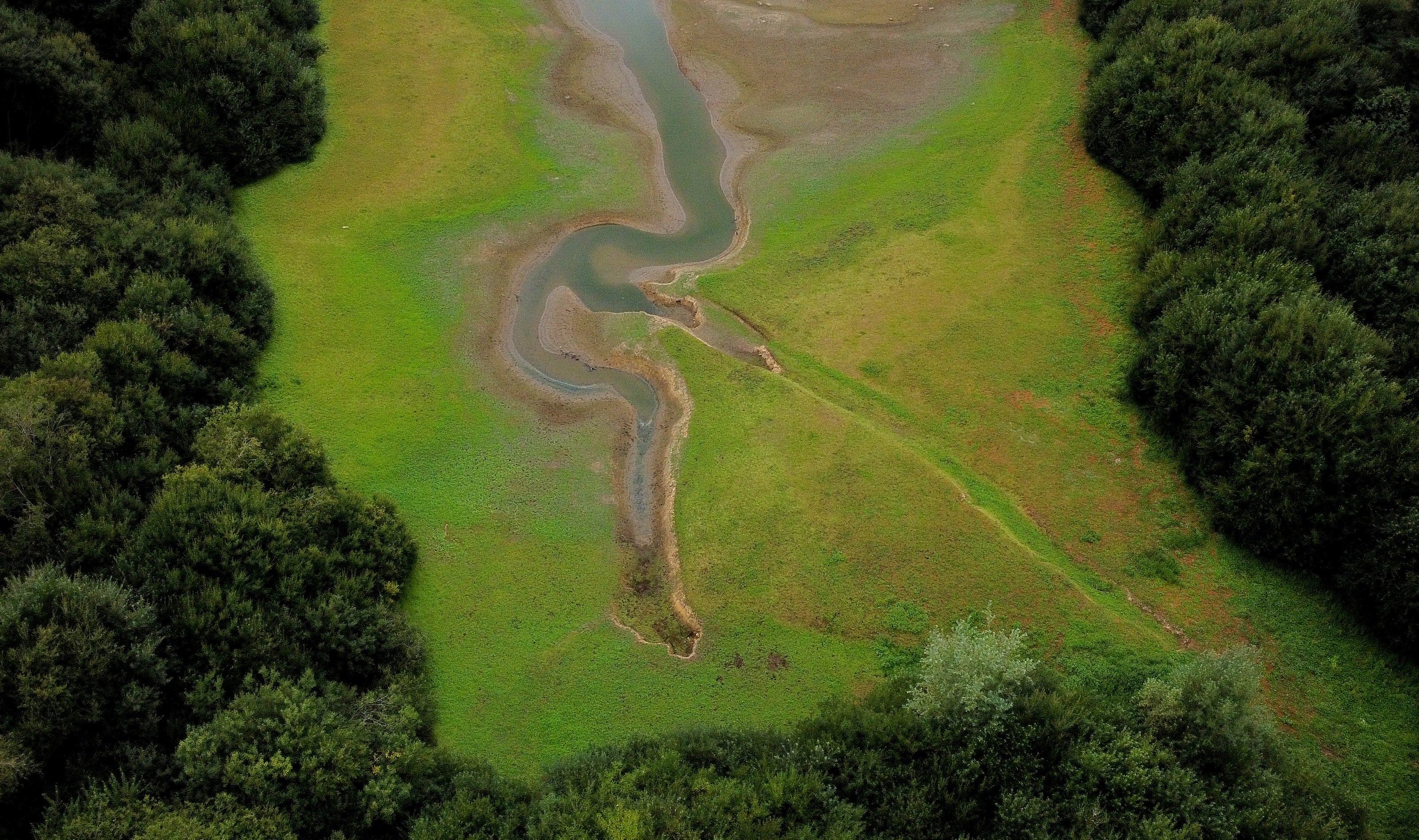 <p>A view of Bewl Water Reservoir in Kent on Tuesday. It is currently at 67% capacity</p>