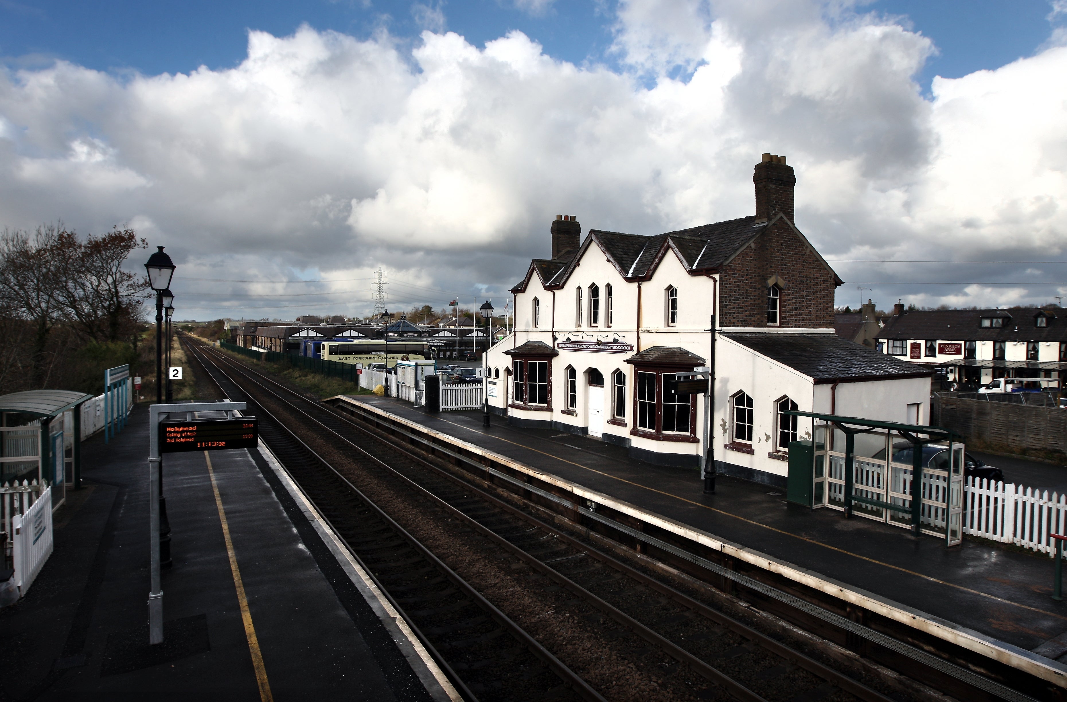 Llanfair PG station, Anglesey (David Jones/PA)