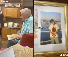 Man shares emotional moment his grandfather updated framed photo to represent his transition