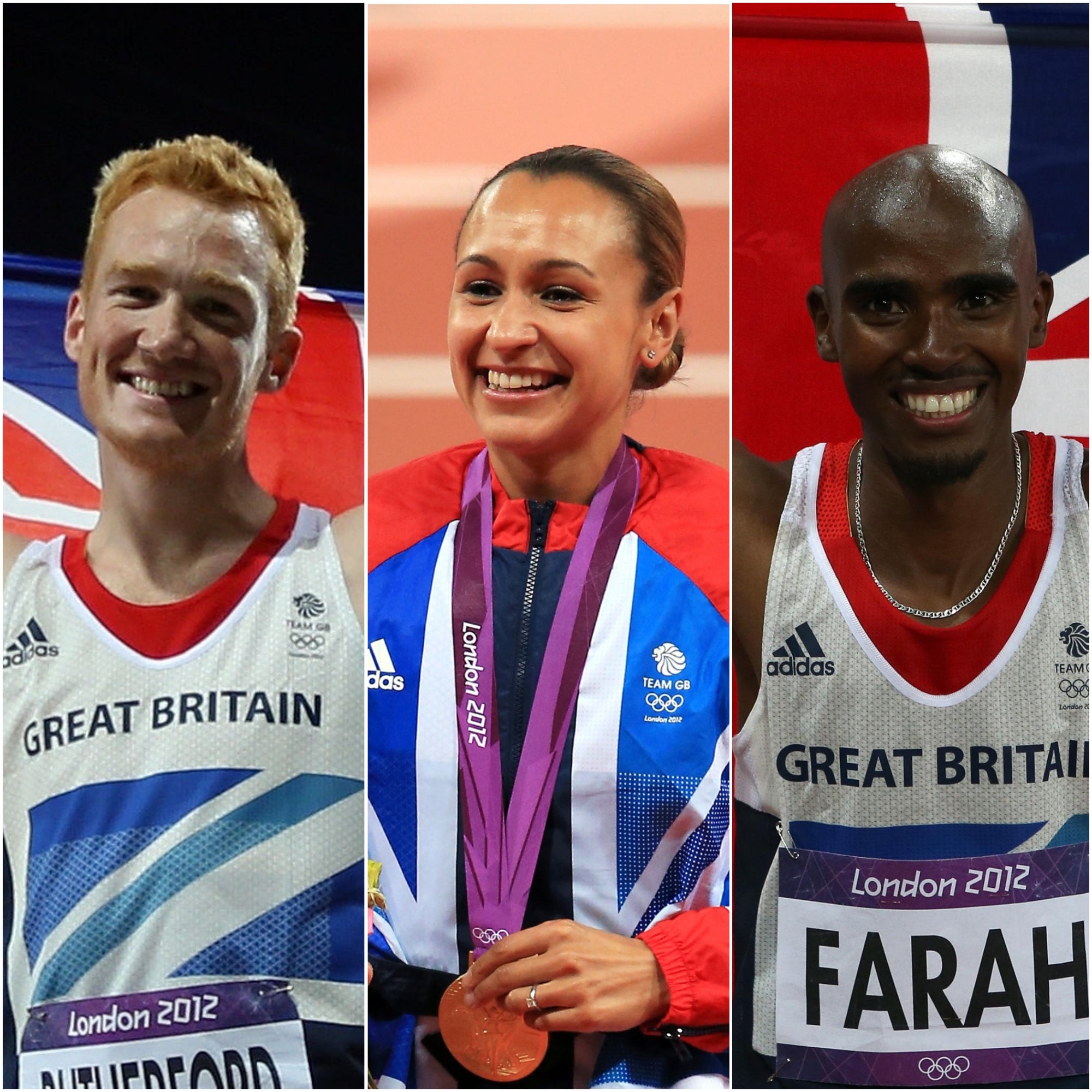 Jessica Ennis, Mo Farah and Greg Rutherford sign up for