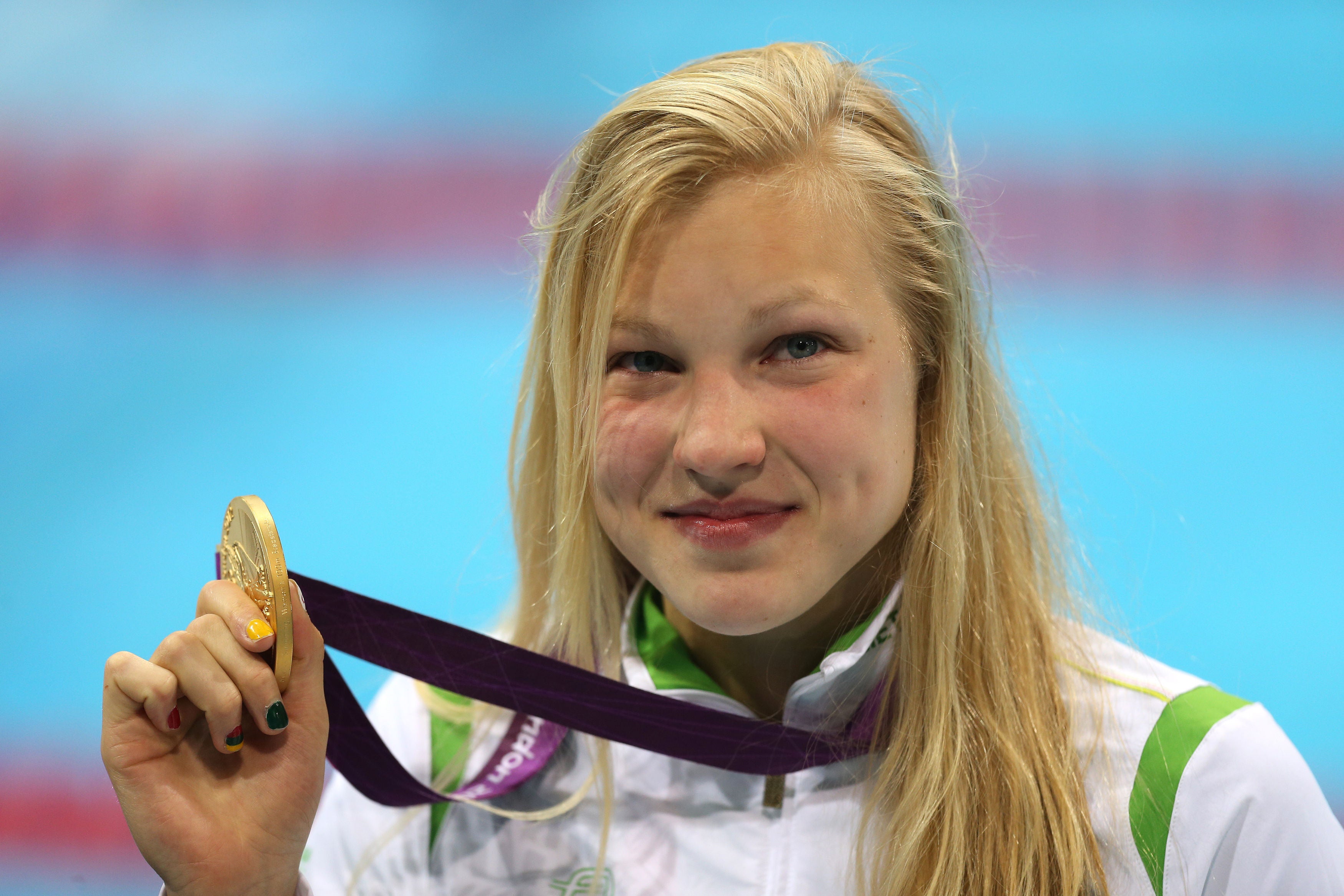 Little-known 15-year-old Ruta Meilutyte from Lithuania won gold in the 100m breaststroke (Mike Egerton/PA)