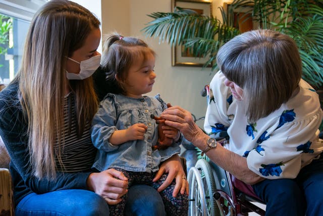 <p>Some care homes are still imposing restrictions on visitors, such as mandatory masks and only using certain rooms</p>