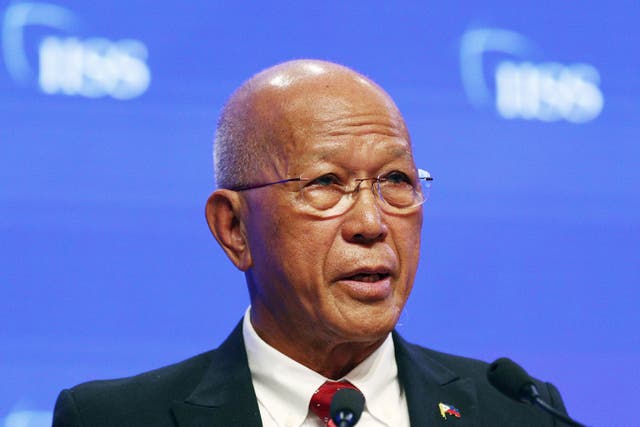 <p>File photo: Delfin Lorenzana’s term as the secretary of national defense for Philippines ended in June </p>
