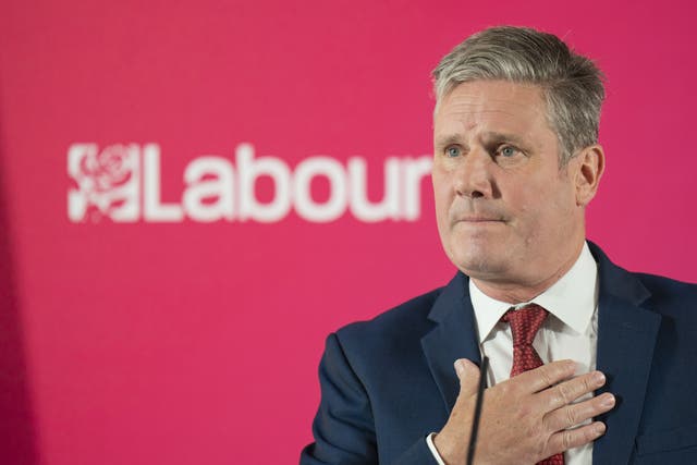 Labour leader Sir Keir Starmer had ordered his MPs to stay away from rail picket lines (Danny Lawson/PA)