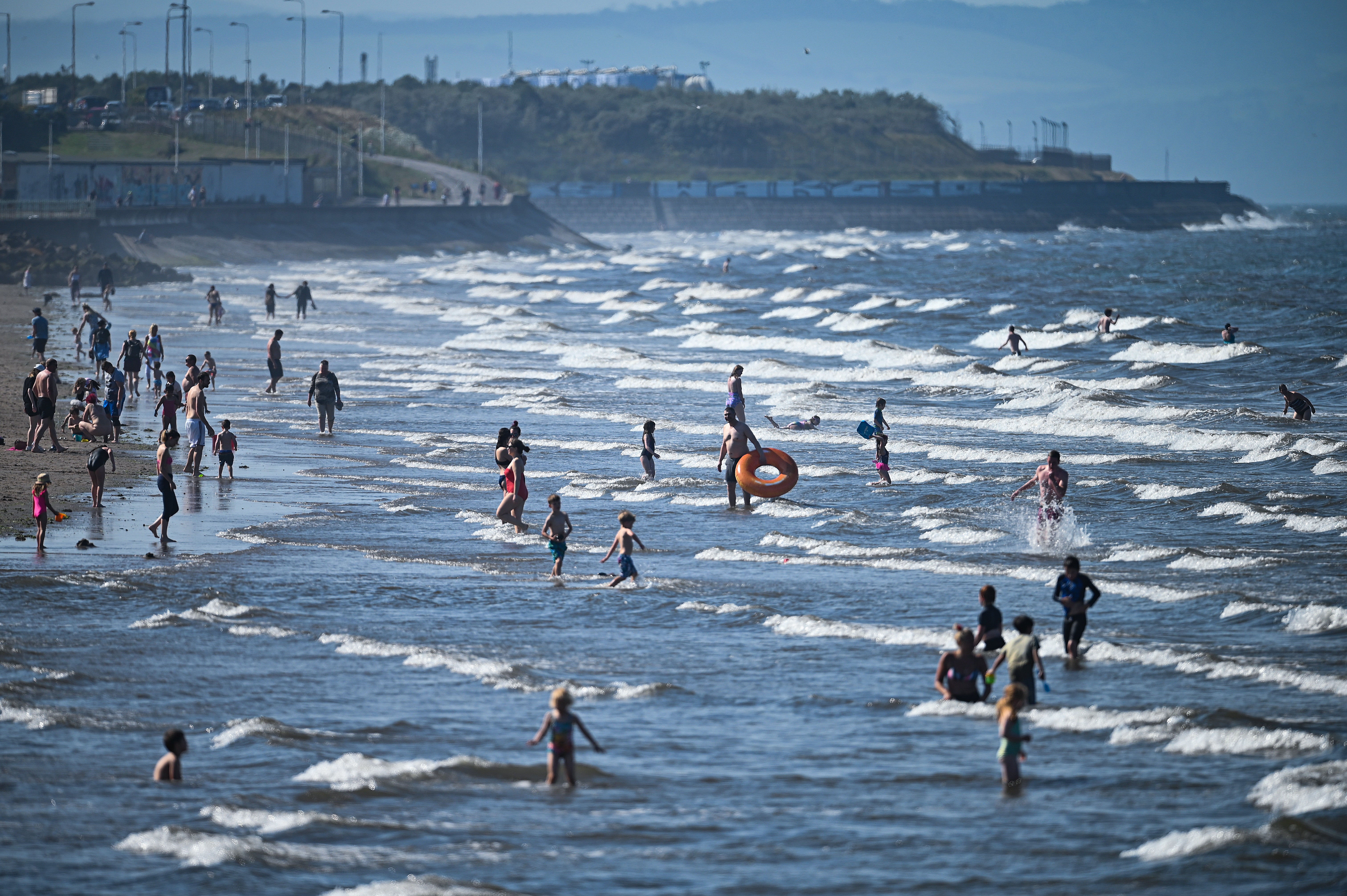 Portobello beach in Edinburgh, Scotland.