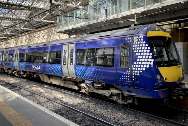 Rail services were disrupted on Wednesday (Jane Barlow/PA)