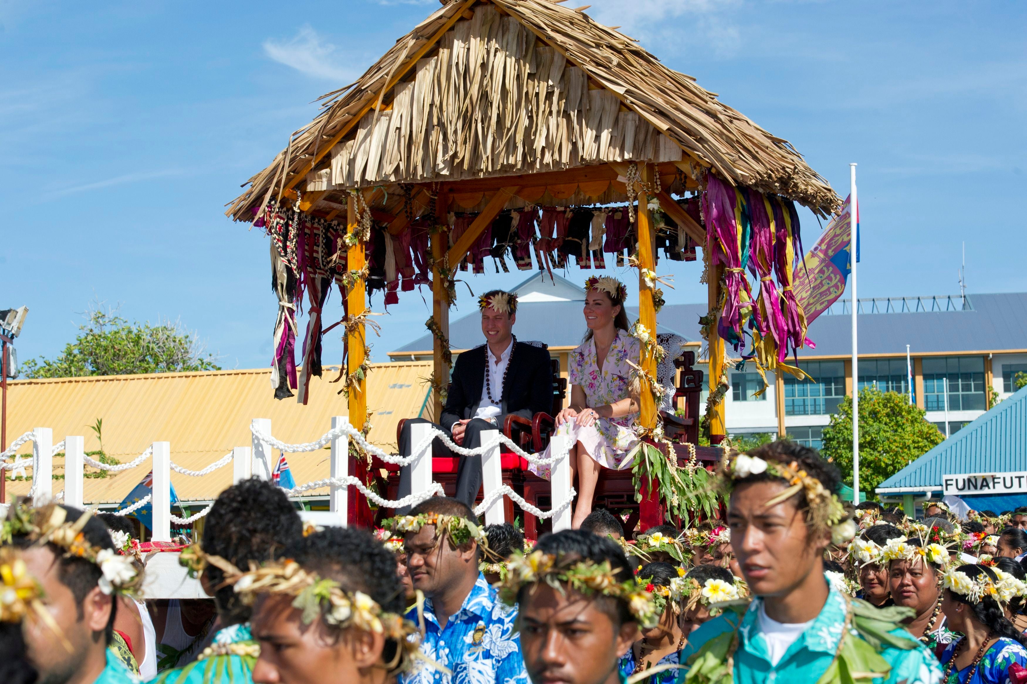 The Duke and Duchess of Cambridge are among few visitors to Tuvalu (PA Archive)