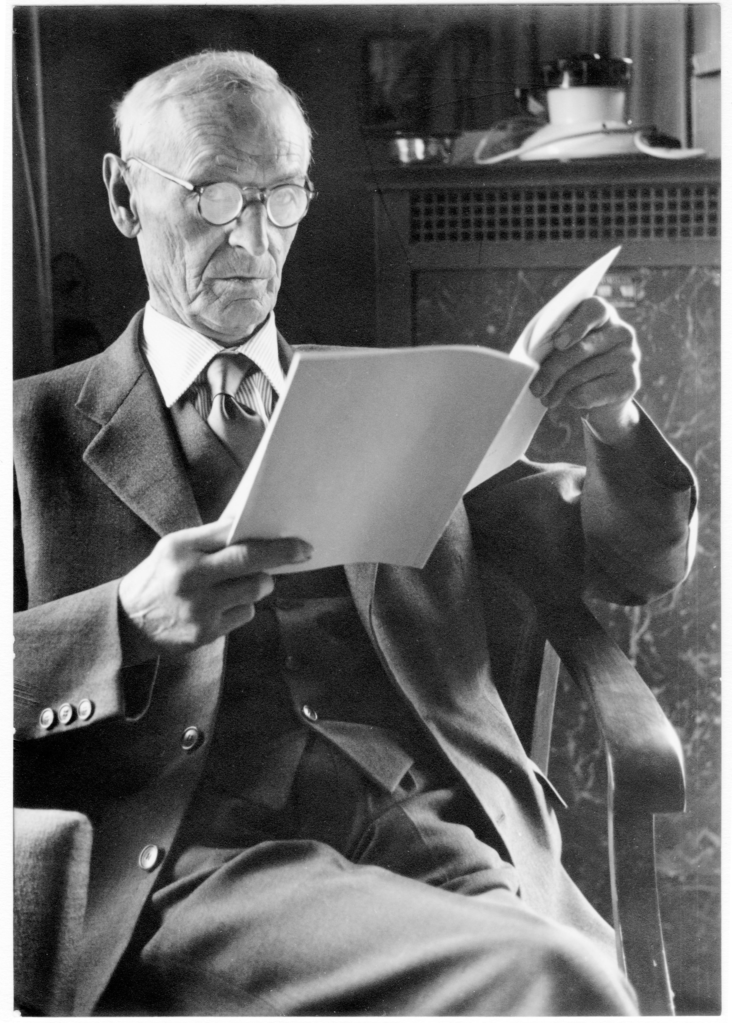 Hesse in 1947, not long after winning the Nobel Prize for Literature