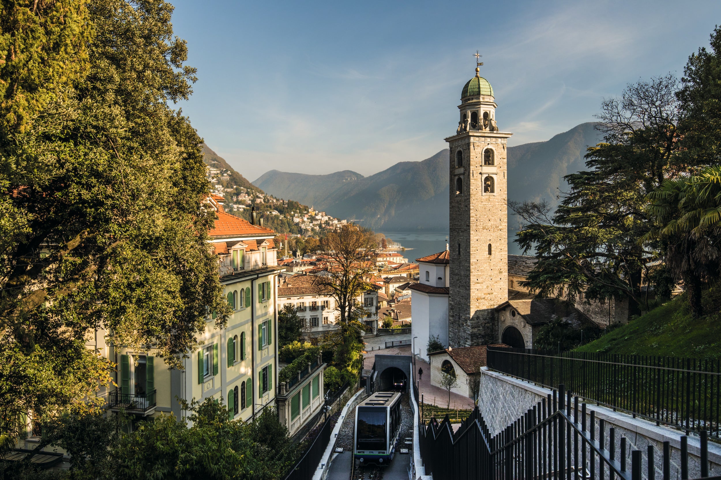 Lugano is a pretty lakeside town in Southern Switzerland