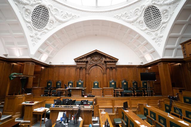 Inside the Old Bailey were cameras will be allowed to film for the first time (Stefan Rousseau/PA)