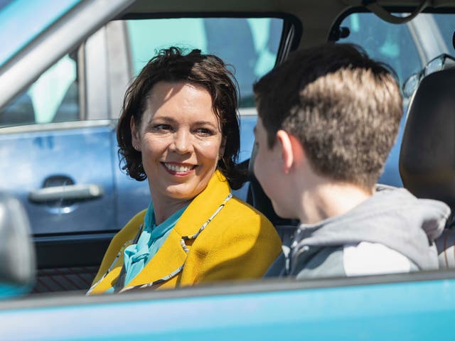 <p>Olivia Colman and Charlie Reid in ‘Joyride’ </p>