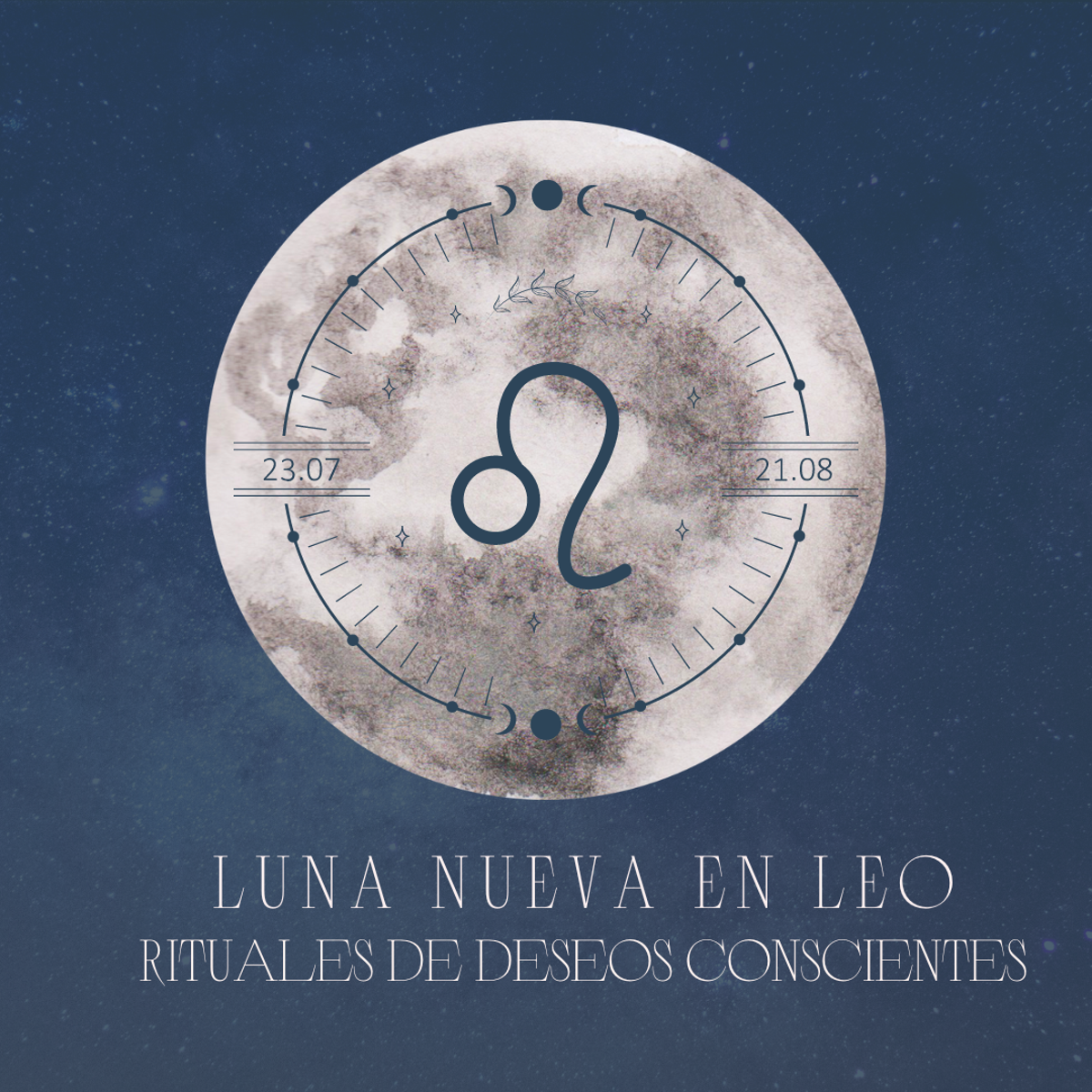 SHELL-Luna nueva en leo: Ritual para hacer conscientes tus deseos 