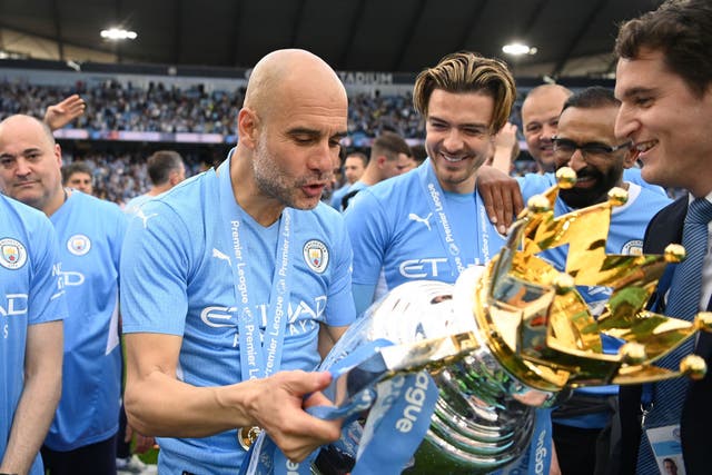 <p>Pep Guardiola’s Manchester City won the title on the final day of a thrilling season  </p>