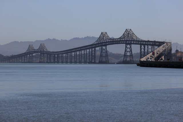 <p>A view of the Richmond-San Rafael Bridge</p>