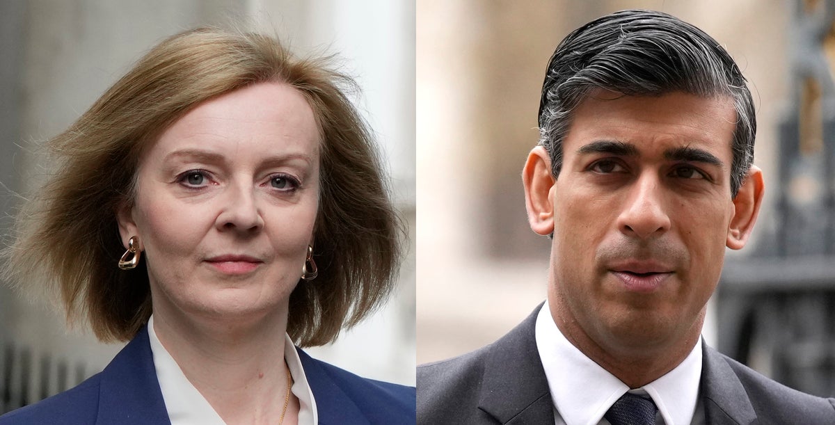 Tory leadership – live: Sunak promises ban on ‘down-blousing’ as Truss vows to outlaw catcalling