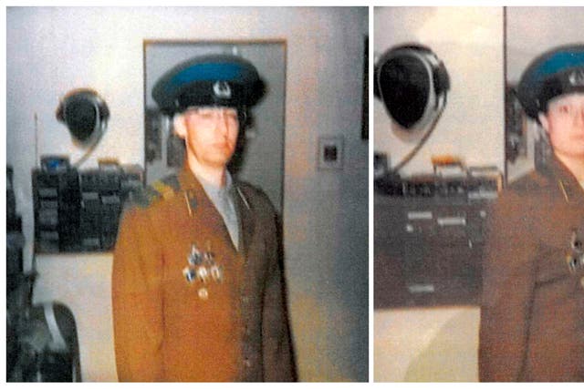 <p>This combination of undated photos provided by the US District Court District of Hawaii shows Walter Glenn Primose, left, also known as Bobby Edward Fort, and his wife Gwynn Darle Morrison, also known as Julie Lyn Montague, purportedly in KGB uniforms</p>