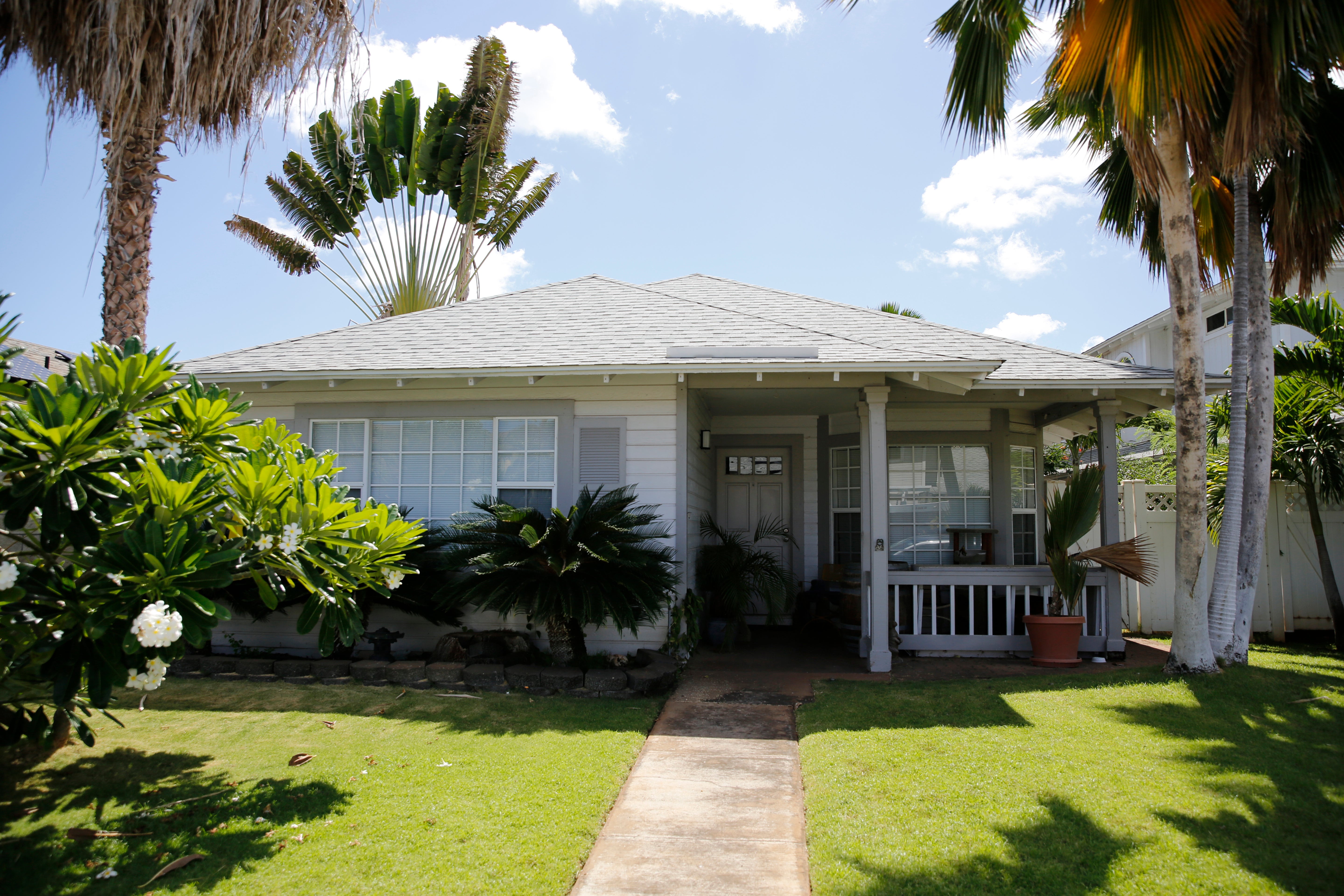 The home where US defense contractor Walter Glenn Primrose and his wife, Gwynn Darlle Morrison, lived for years allegedly under aliases is pictured, Wednesday, July 27, 2022, in Kapolei, Hawaii
