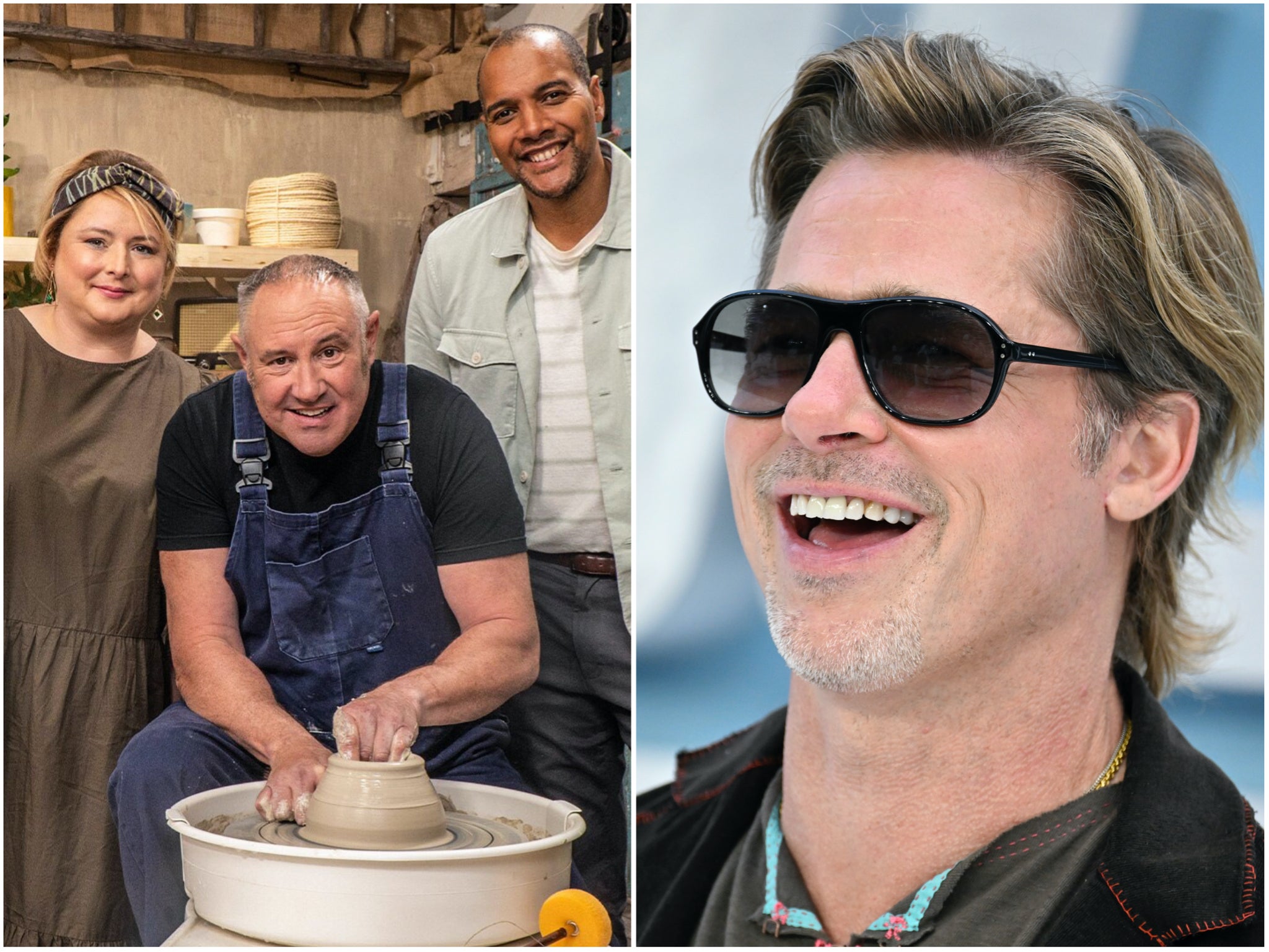 ‘The Great Pottery Throw Down’, and what Brad Pitt looks like while watching it (maybe)