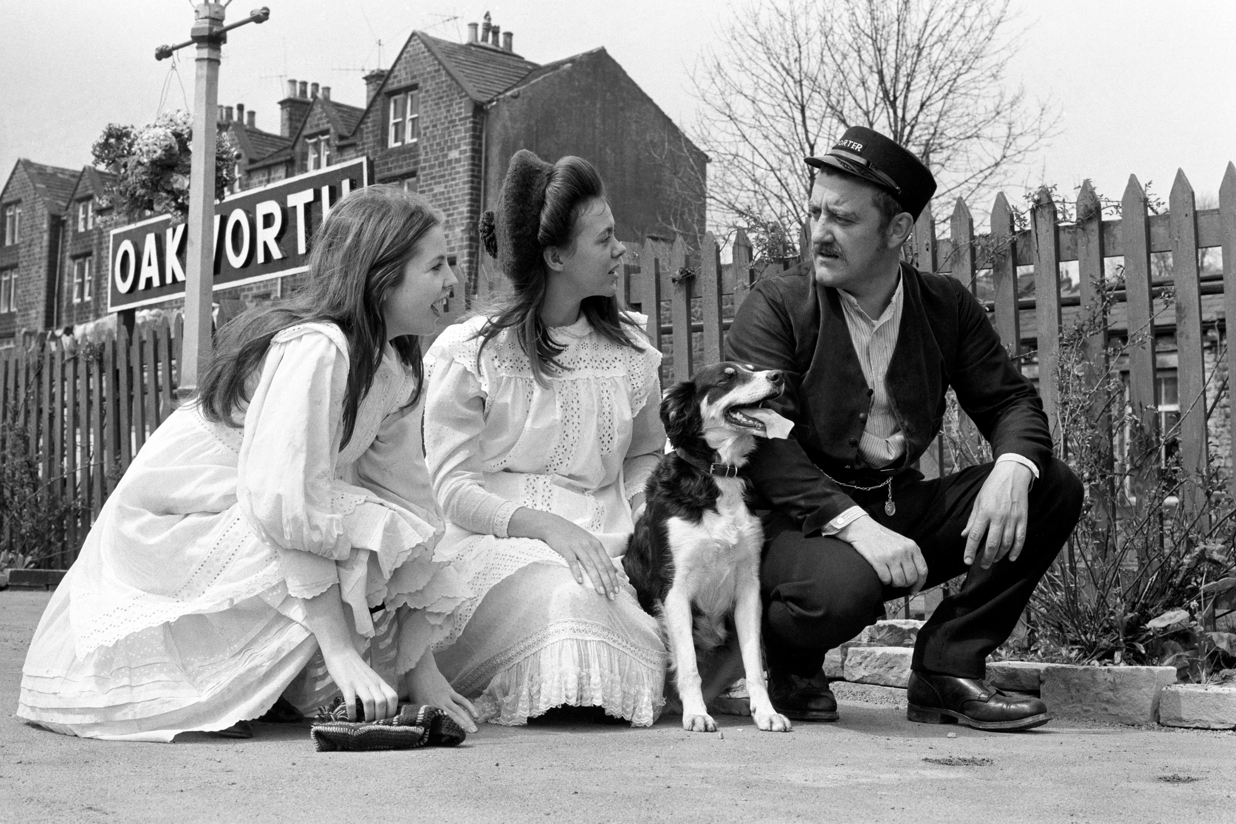 Perhaps his most famous role was as Albert Perks in The Railway Children. Here he is with fellow cast members Sally Thomsett and Jenny Agutter on location at Oakworth in West Yorkshire (PA)