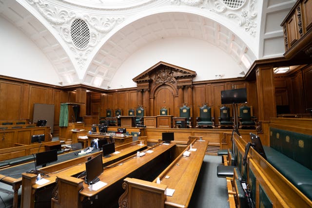 Court No 1 at the Old Bailey in London (Stefan Rousseau/PA)