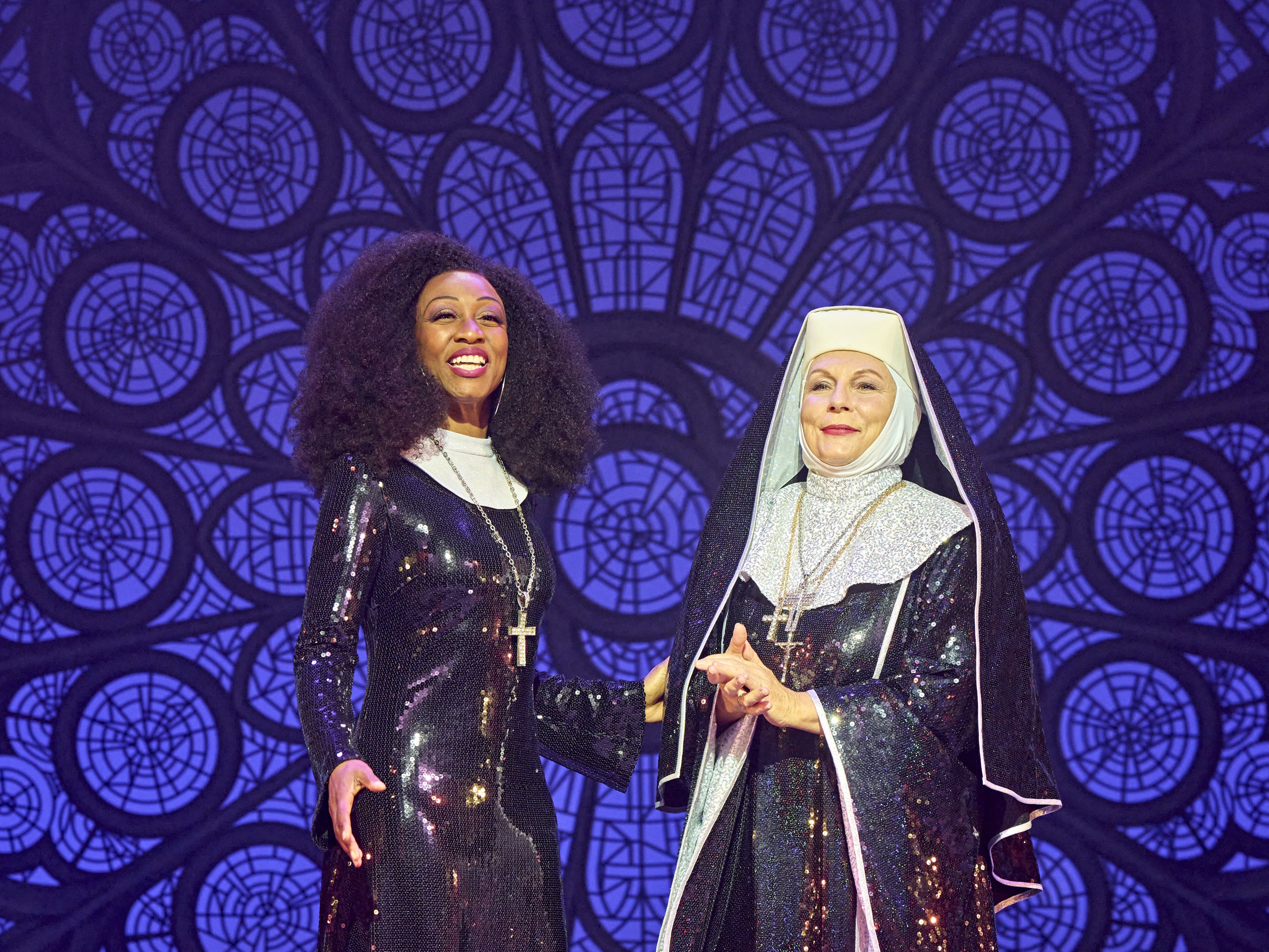 Beverley Knight as ‘Deloris van Cartier’ and Jennifer Saunders as ‘Mother Superior’ in Sister Act