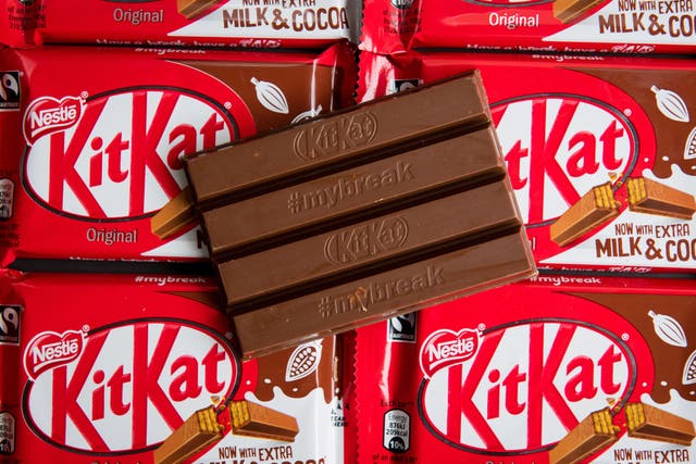 KitKat maker Nestle has lifted prices further, blaming ‘unprecedented’ cost inflation (Dominic Lipinski/PA)