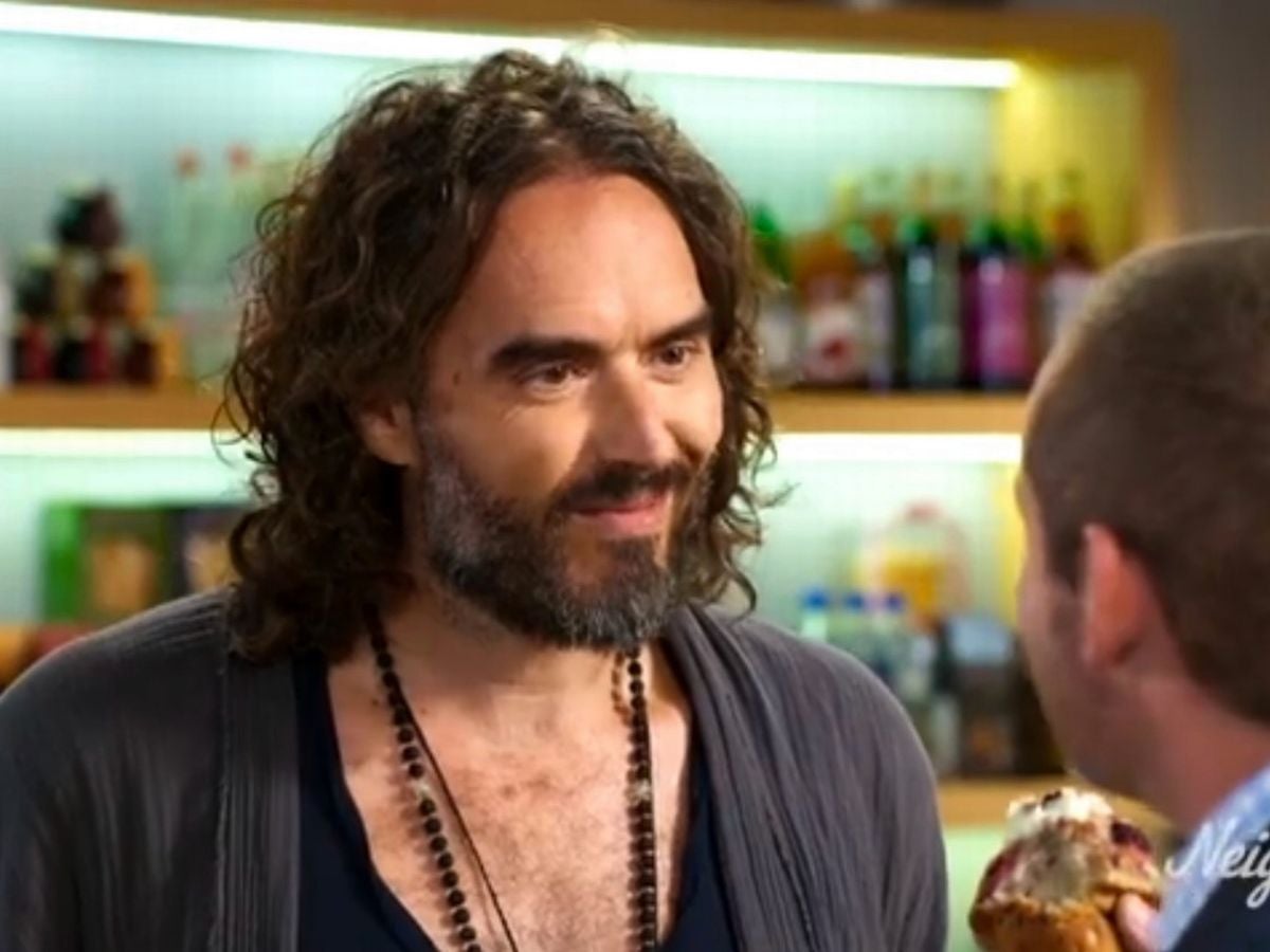 Russell Brand shows up