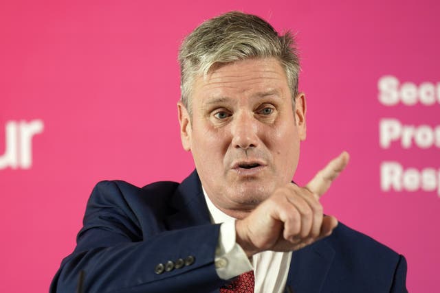 Labour leader Sir Keir Starmer said he sacked a shadow minister for making up policy (Danny Lawson/PA)