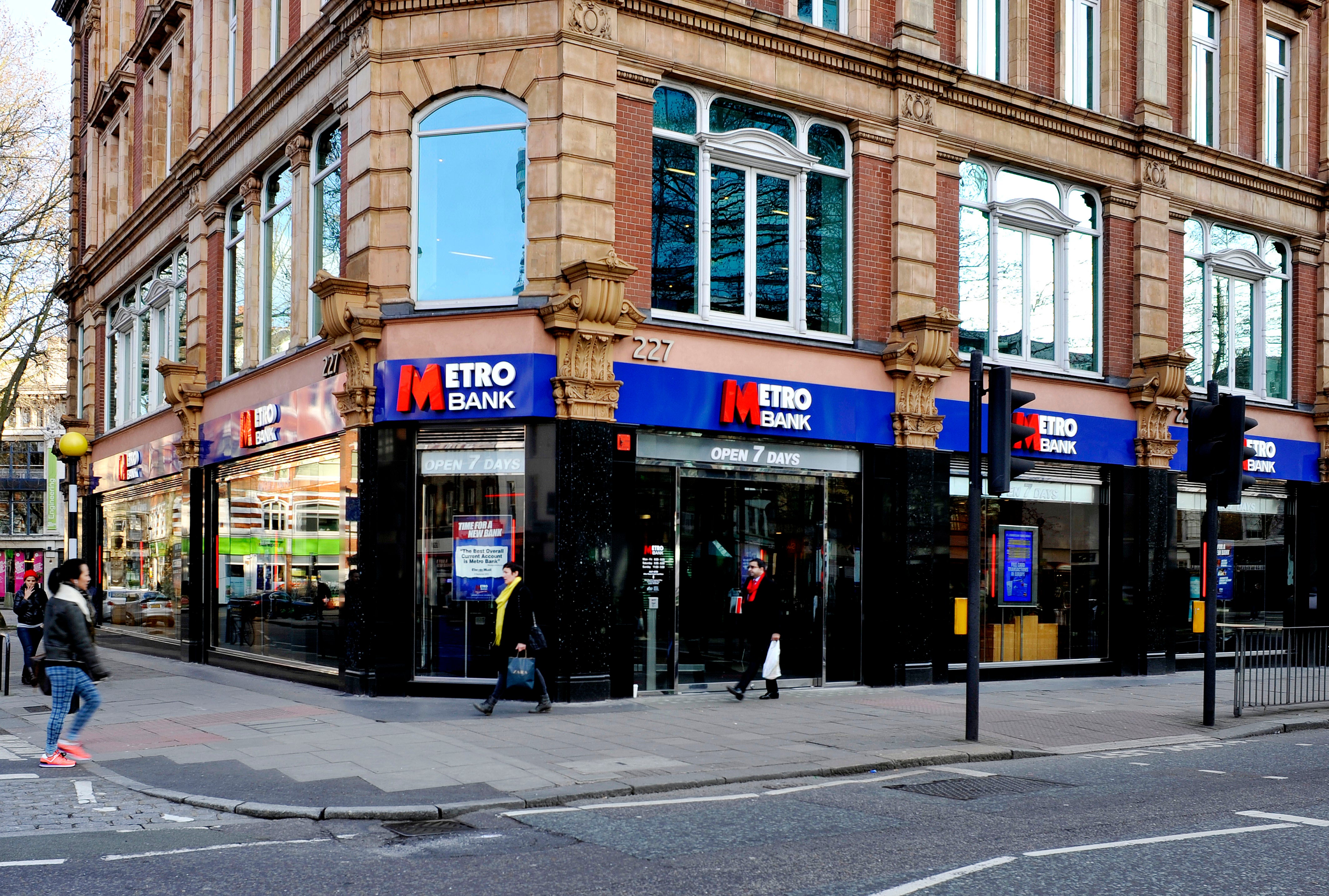 Metro Bank reported record growth in revenue as it took in more interest from customer loans this year (Nick Ansell/ PA)