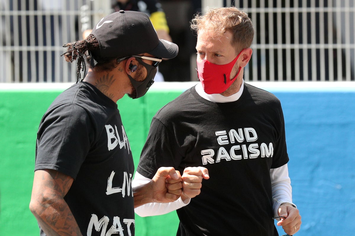 ‘A really beautiful human being’: Lewis Hamilton pays tribute to Sebastian Vettel