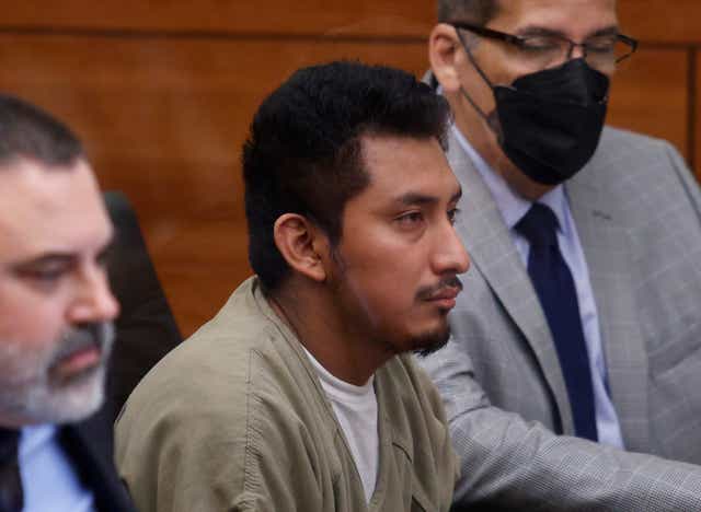 <p>Gerson Fuentes appeared in court in Ohio on Thursday </p>