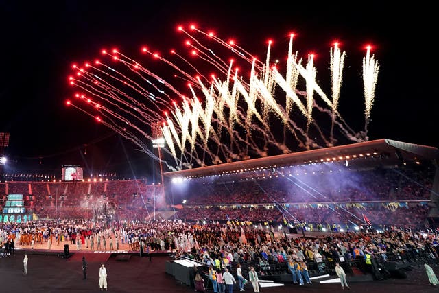 The Birmingham 2022 Commonwealth Games officially opened at the Alexander Stadium in Birmingham on Thursday night (Jacob King/PA)