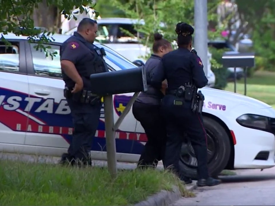 <p>Mother of Troy Khoeler, who was found dead in washing machine, being taken for questioning by police</p>