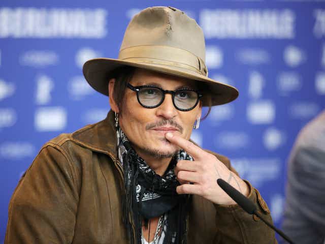 <p>Johnny Depp attends the "Minamata" press conference during the 70th Berlinale International Film Festival Berlin at Grand Hyatt Hotel on February 21, 2020 in Berlin, Germany. (Photo by Andreas Rentz/Getty Images)</p>