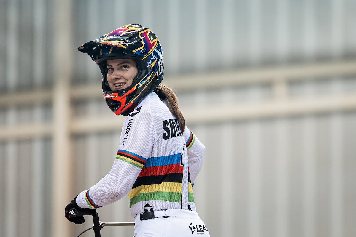 Beth Shriever will try to retain her world champion’s rainbow jersey this weekend (SWPix/British Cycling handout)