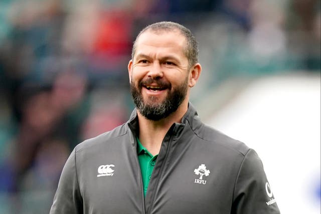 <p>Andy Farrell, pictured, has signed a new two-year contract extension with Ireland</p>