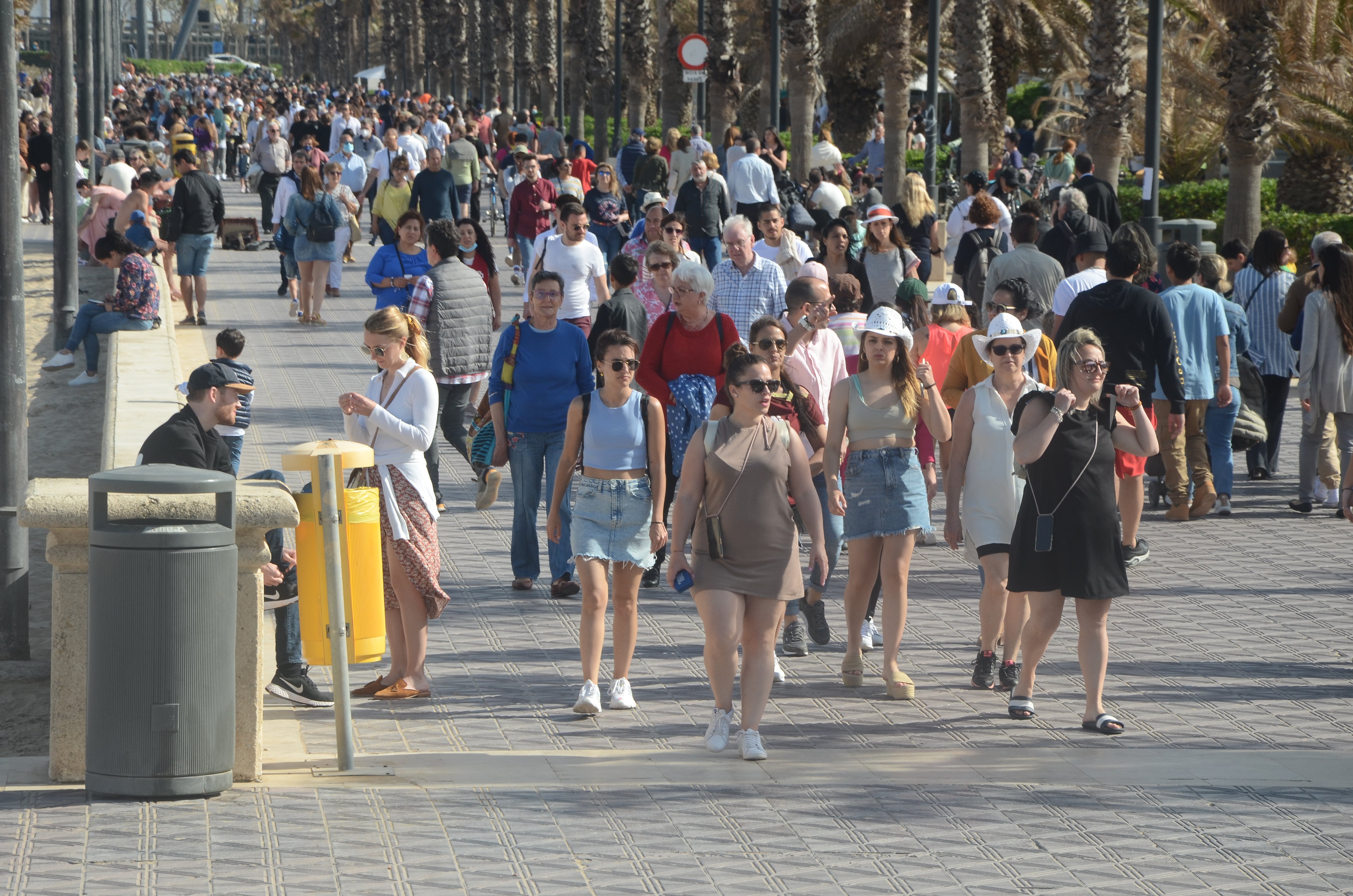 This simmering footpath is the main tourist strip in Valencia