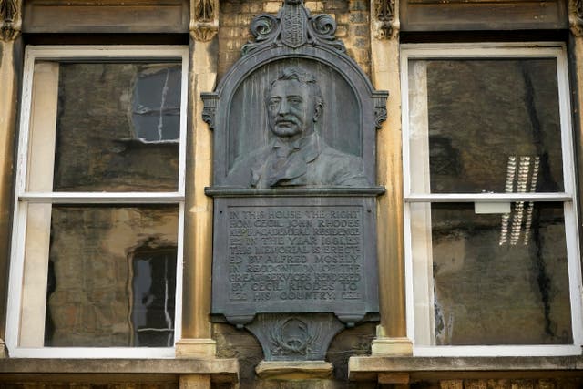 <p>Rhodes was a student at Oriel and left the college £100,000 when he died in 1902 </p>