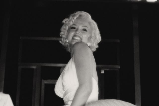<p>Ana De Armas como Marilyn Monroe en ‘Blonde’ </p>